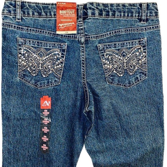 🌟 Arizona Bootcut Jeans – NWT Size 14½ Plus (Fits Women’s 14W/16) 🌟 - Picture 3 of 7